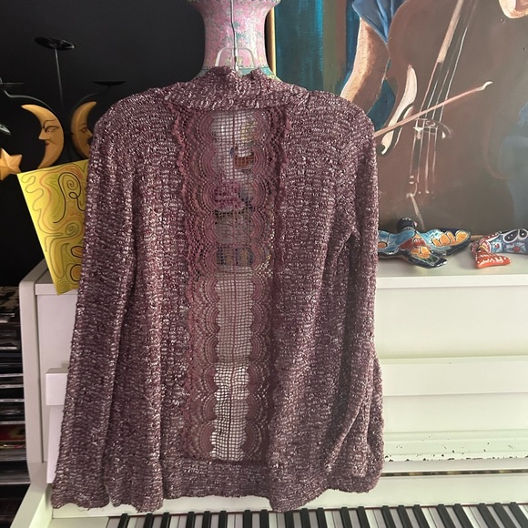 Charlotte Russe Maroon Cardigan - Picture 6 of 16